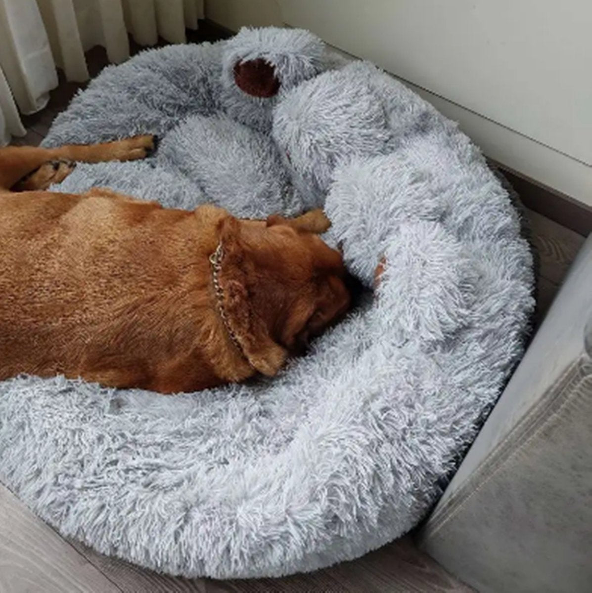 Tailfriends® hondenmand-hondenkussen voor honden-luxe Hondenbed berenklauw -Zachte Haren-grijs-110cm
