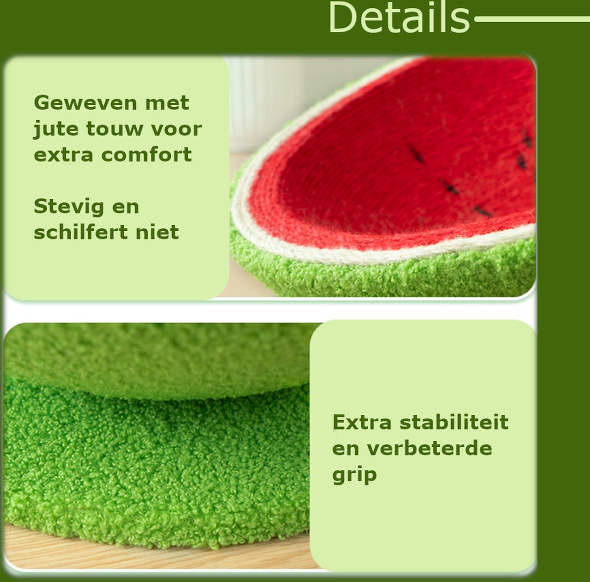 Tailfriends kattenmaand met watermeloen-cat bed-dog bed-L-45cm