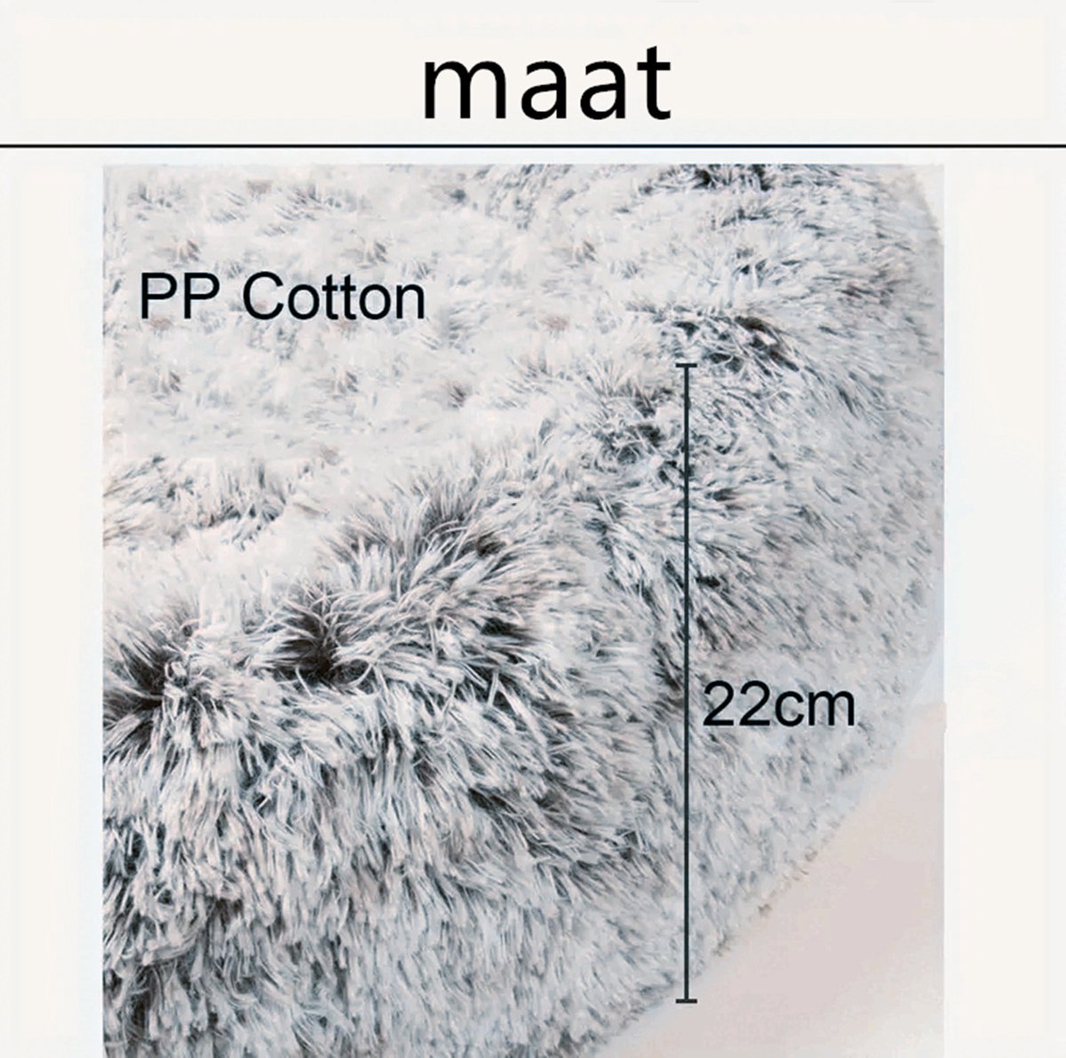 Tailfriends hondenmand-hondenkussen voor honden-luxe Hondenbed berenklauw -Zachte Haren-donker grijs-110cm