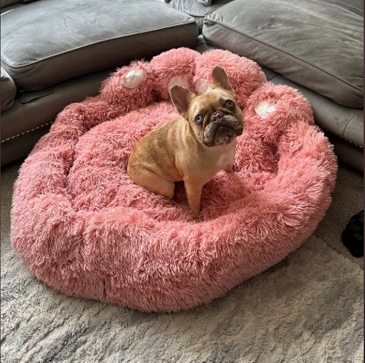 Tailfriends® hondenmand-hondenkussen voor honden-luxe Hondenbed berenklauw -Zachte Haren-roos-110cm