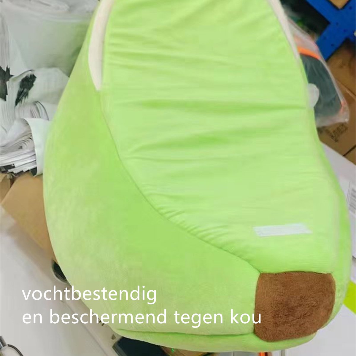 Tailfriends® banaan kattenmand- kattenmat- honden mand-dog bed-groen met wit inhoud-maat L-75*25*26cm