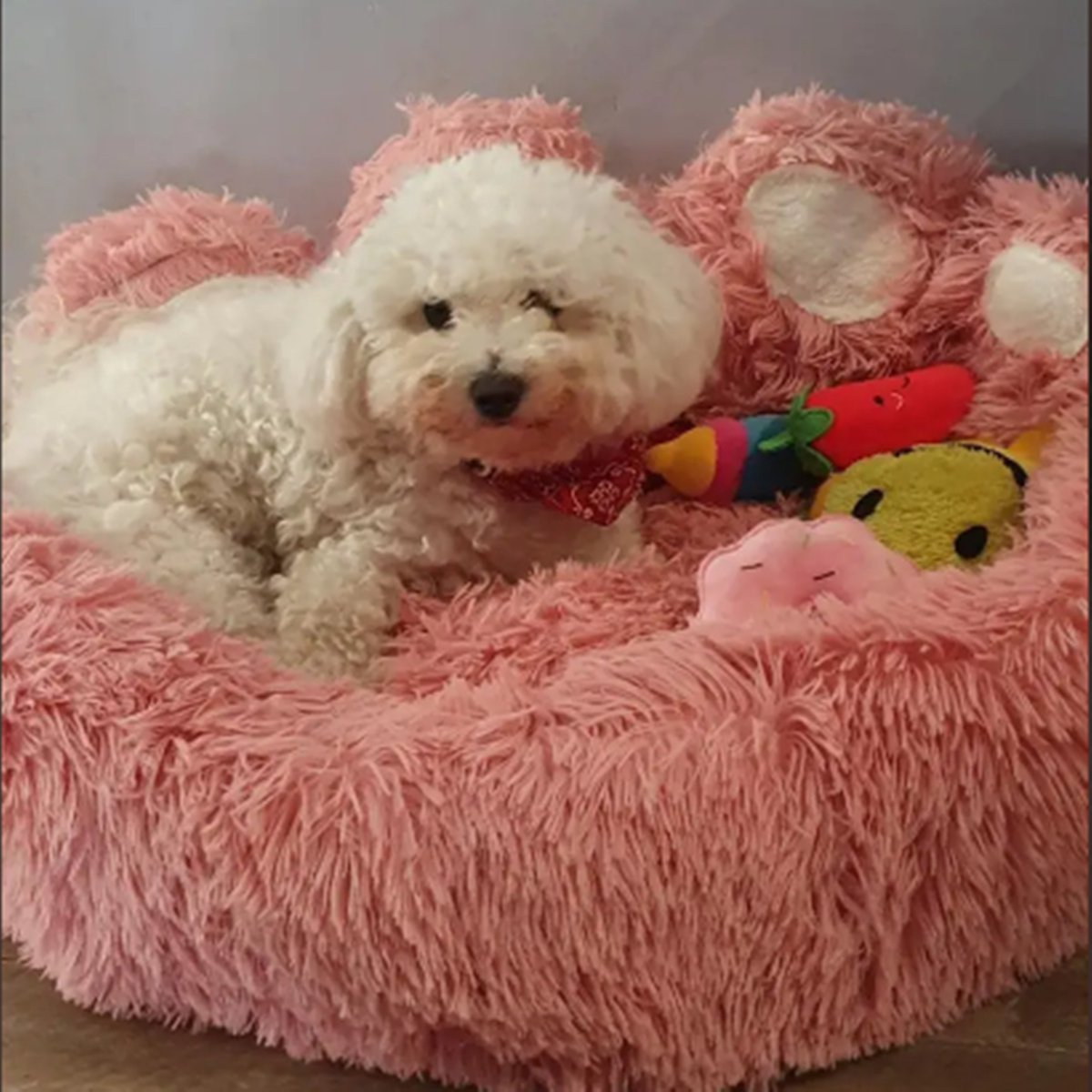 Tailfriends® hondenmand-hondenkussen voor honden-luxe Hondenbed berenklauw -Zachte Haren-roos-70cm