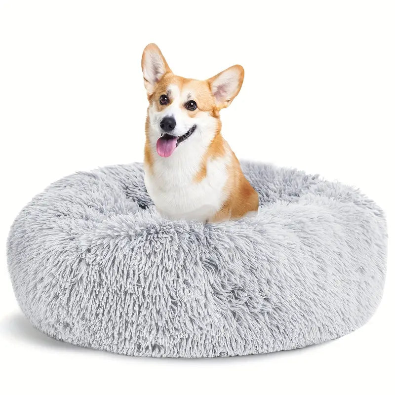 Tailfriends® hondmand-honden donutmand-kattenmand-grijs-50cm