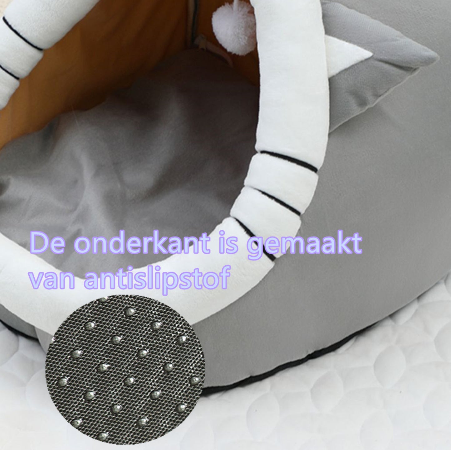 Tailfriends hondenmand-kattenmaand- kattenhusje met balletje-dog bed-maat L-43*40*35cm