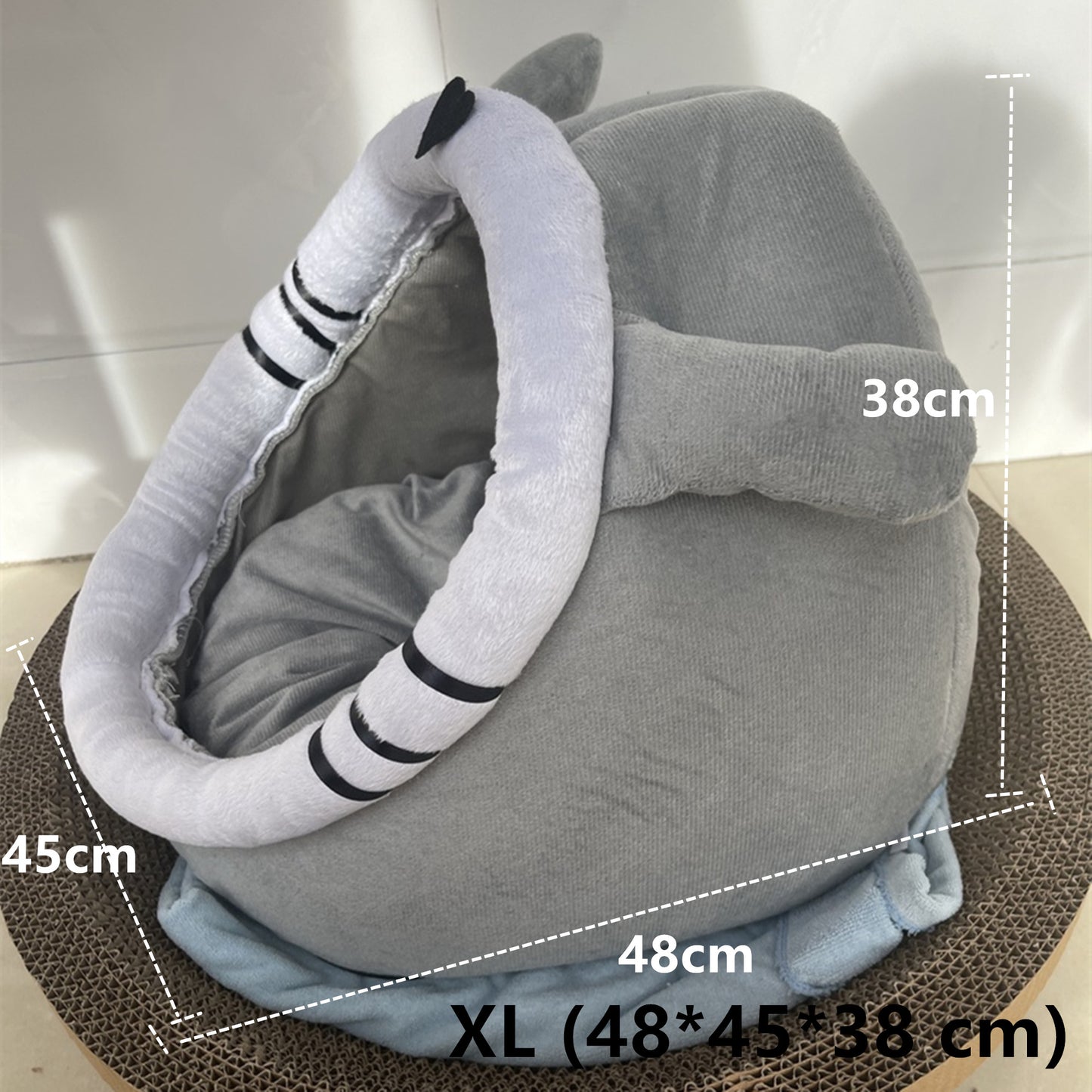 Tailfriends kattenmand met balletje-kattenhuisje-hondenbed-dogbed-kattenmat-maat XL-48*45*38cm