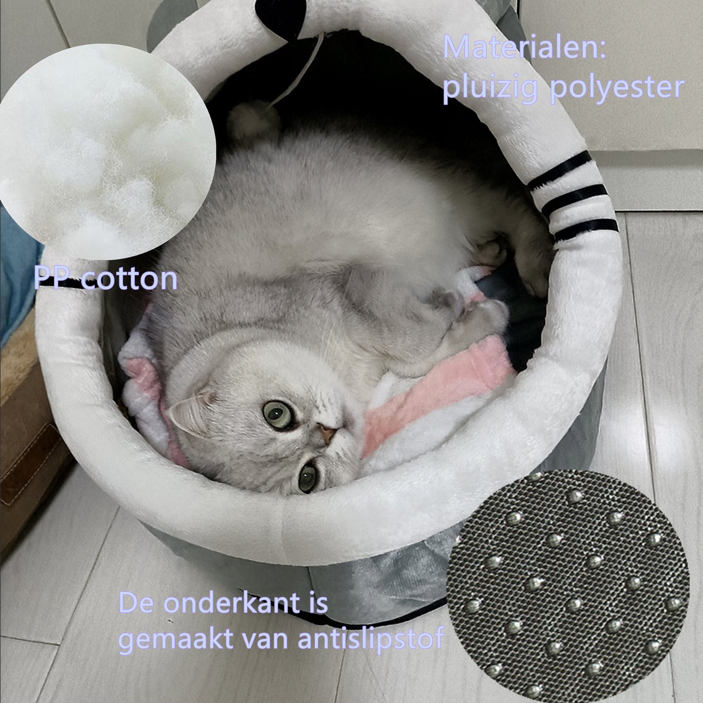 Tailfriends hondenmand-kattenmaand- kattenhusje met balletje-dog bed-maat L-43*40*35cm