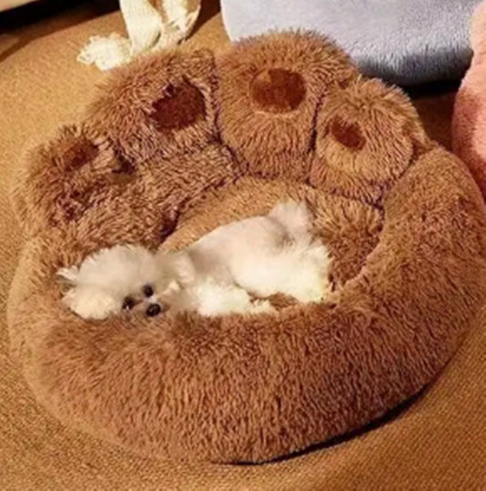 Tailfriends® hondenmand-hondenkussen voor honden-luxe Hondenbed berenklauw -Zachte Haren-bruin-60cm