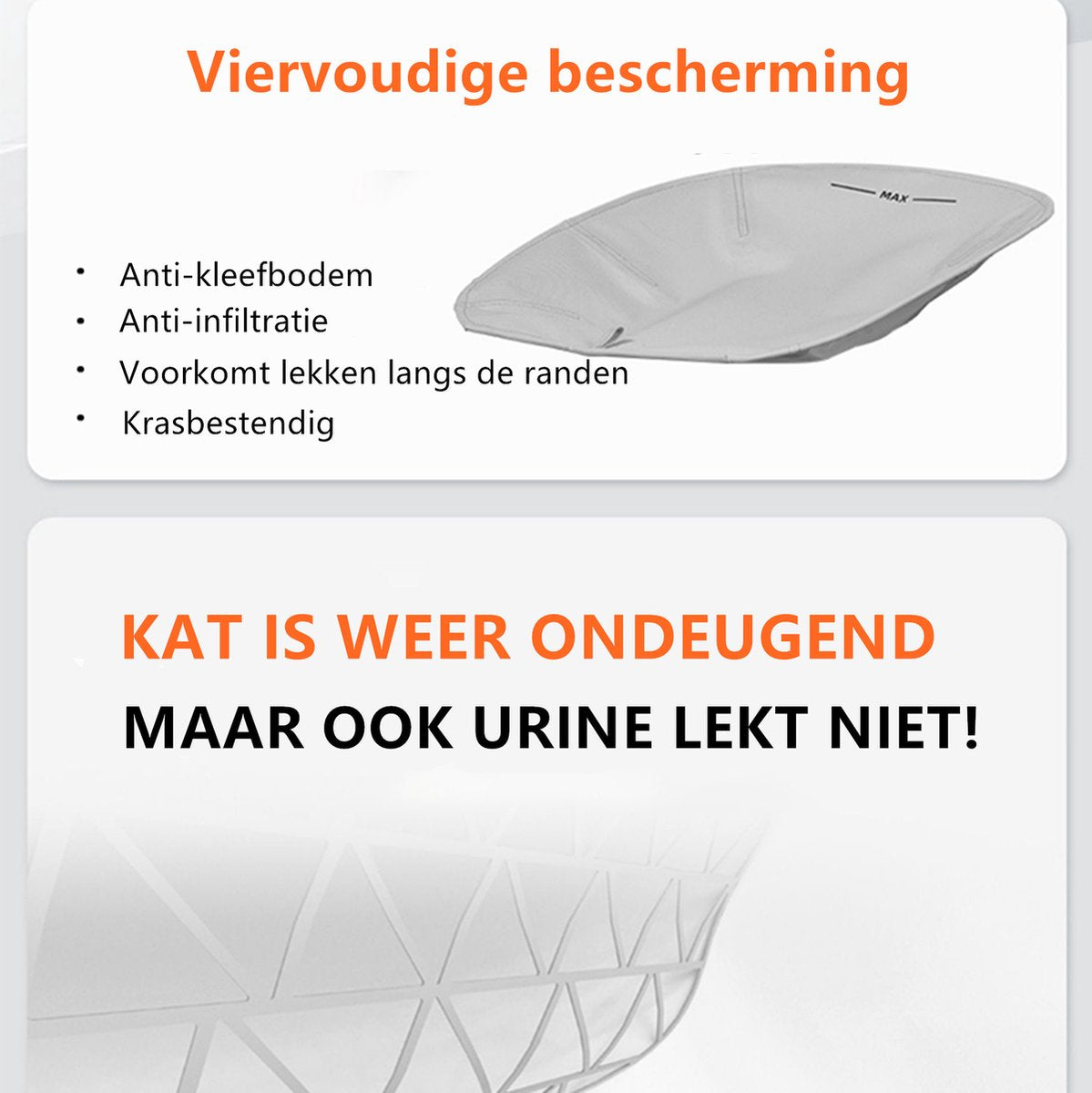 Tailfriends® Automatische Kattenbak - Zelfreinigende Kattenbak --ook geschikt voor grote katten kattenbak voor Maine Coons- Inclusief App-72L-groen/wit-WIFI-video