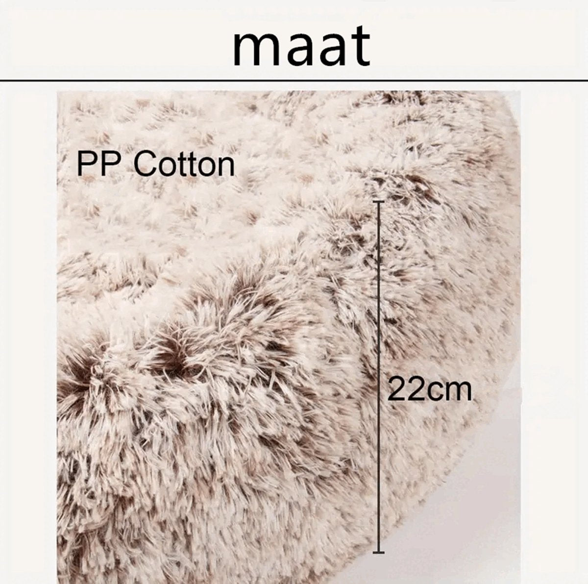 Tailfriends® hondenmand-hondenkussen voor honden-luxe Hondenbed berenklauw -Zachte Haren-Beige-70cm