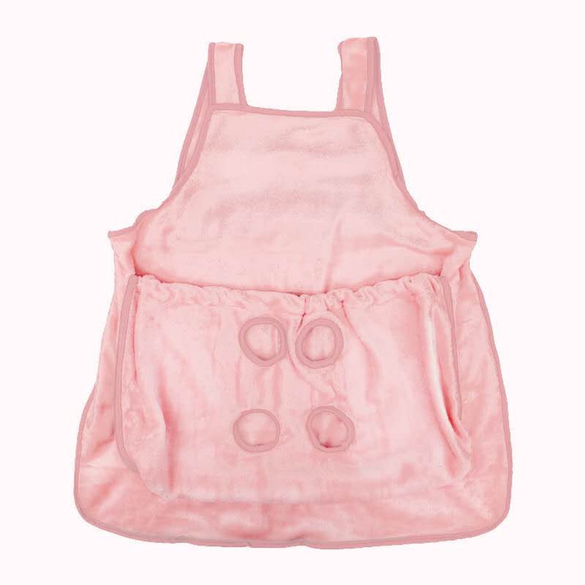 Tailfriends ® schort voor spelen met katten-max 7.5kg-grijs-roze-74cm*70cm