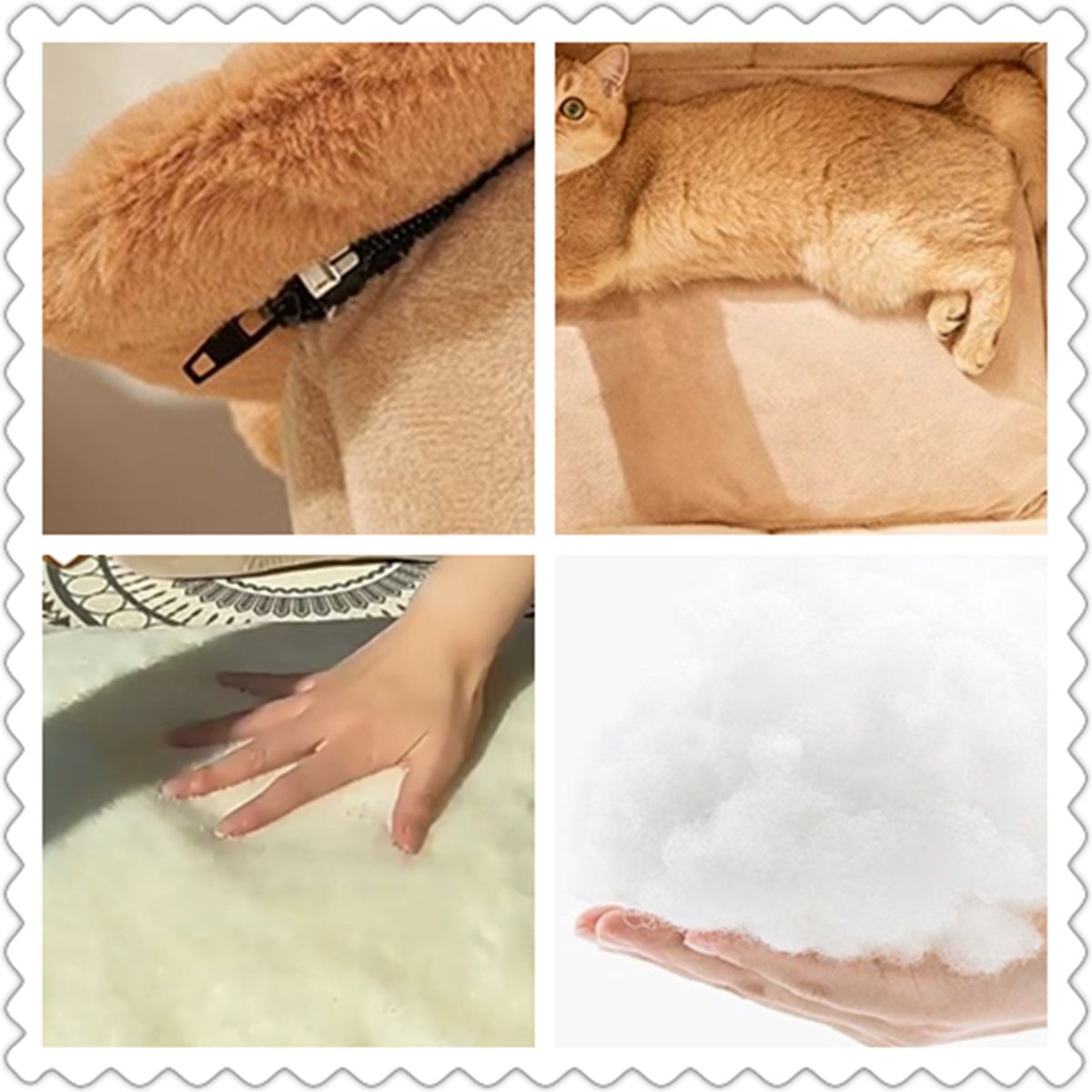 Tailfriends hondenmand-kattenmaand- kattenhusje-hondhuisje-hondenkussen--Wasbaar Hondenmanden-warmtemat-voor honden en katten-kattenmaand-dog bed-kattenkussen-Bruin-L-45*40*45cm