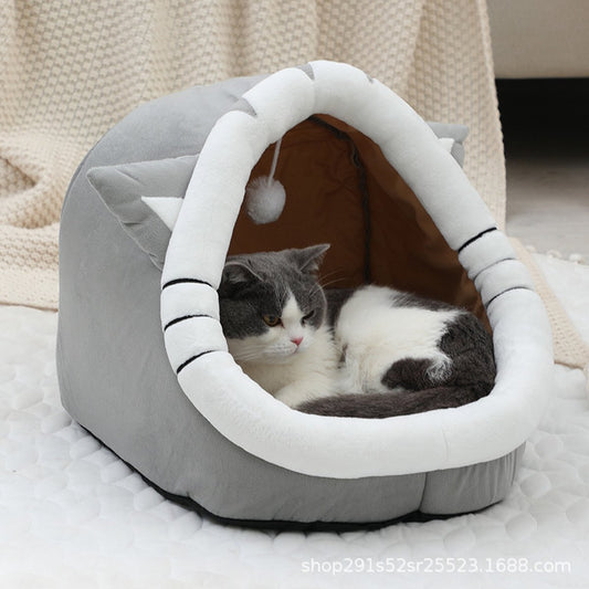 Tailfriends hondenmand-kattenmaand- kattenhusje met balletje-dog bed-maat L-43*40*35cm
