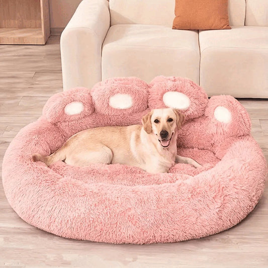Tailfriends® hondenmand-hondenkussen voor honden-luxe Hondenbed berenklauw -Zachte Haren-roos-110cm