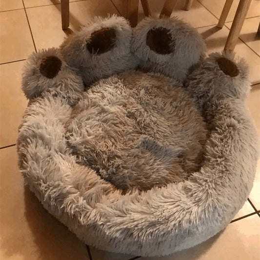Tailfriends hondenmand-hondenkussen voor honden- luxe Hondenbed berenklauw -Zachte Haren-grijs-70cm