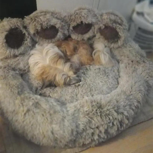 Tailfriends® hondenmand-hondenkussen voor honden-luxe Hondenbed berenklauw -Zachte Haren--Beige-90cm