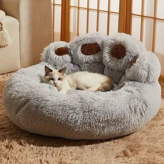 Tailfriends® hondenmand-hondenkussen voor honden-luxe Hondenbed berenklauw -Zachte Haren-grijs-60cm