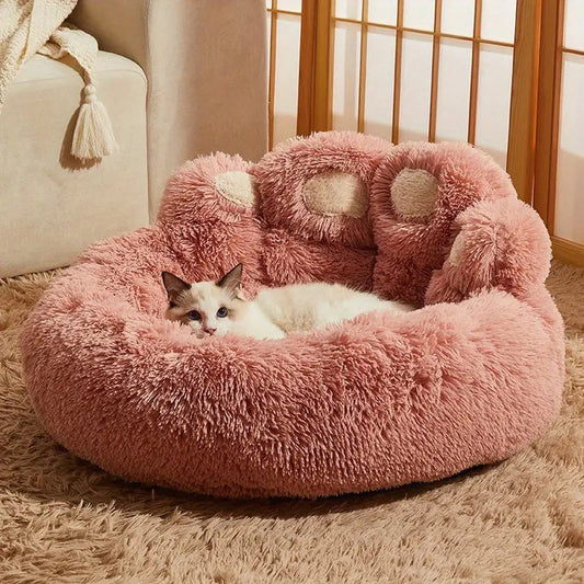Tailfriends hondenmand-hondenkussen voor honden-luxe Hondenbed berenklauw -Zachte Haren-roos-60cm