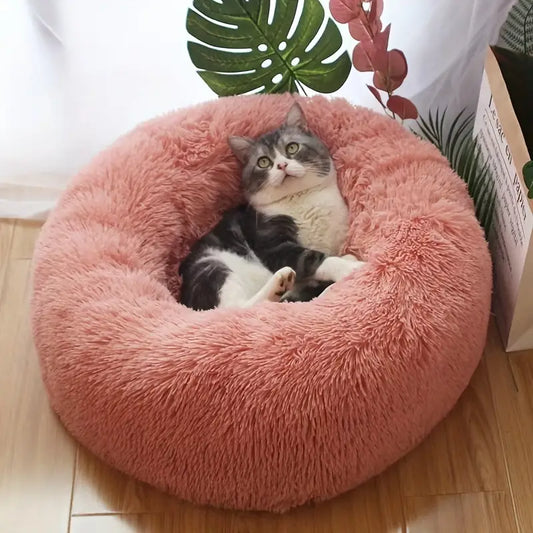 Tailfriends® hondmand-honden donutmand-kattenmand-roos-50cm