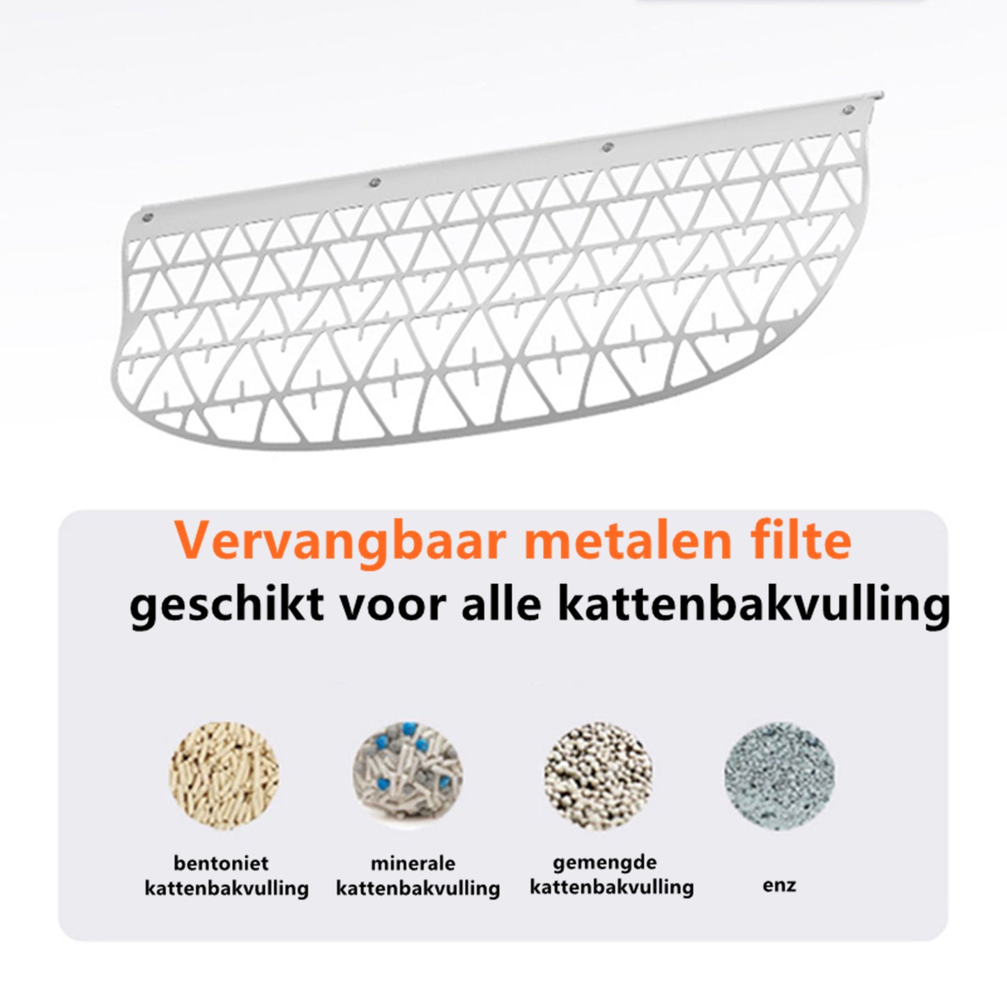 Tailfriends® Automatische Kattenbak - Zelfreinigende Kattenbak - Inclusief App-65L-groen/wit