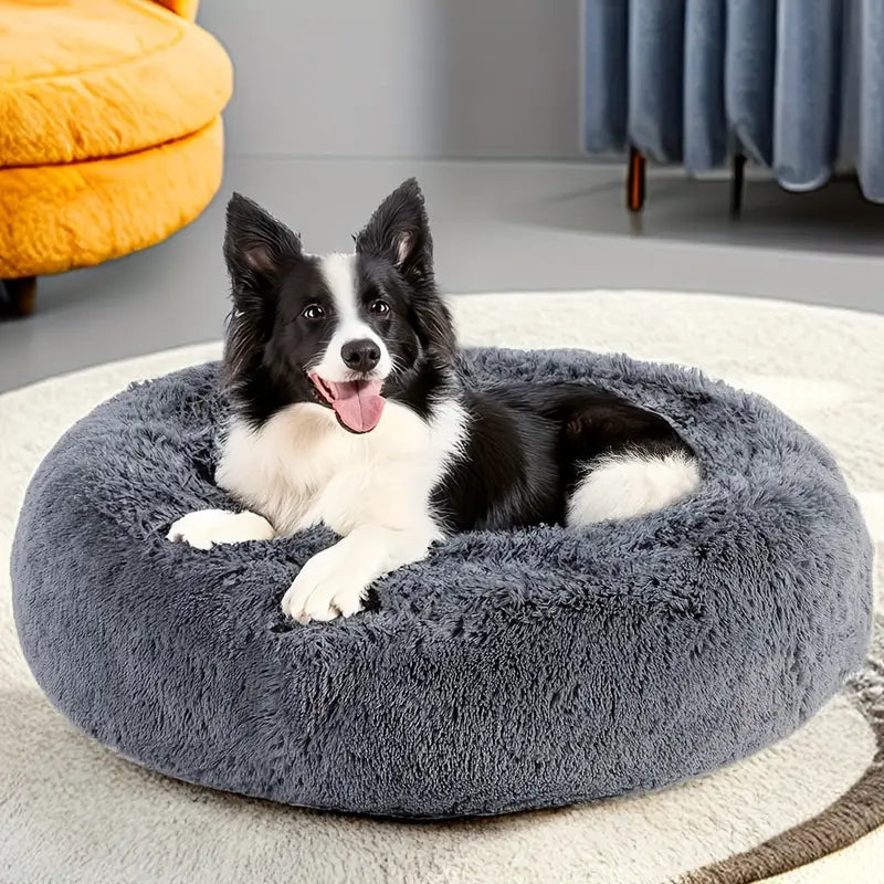 Tailfriends® hondmand-honden donutmand-kattenmand-donker grijs-50cm