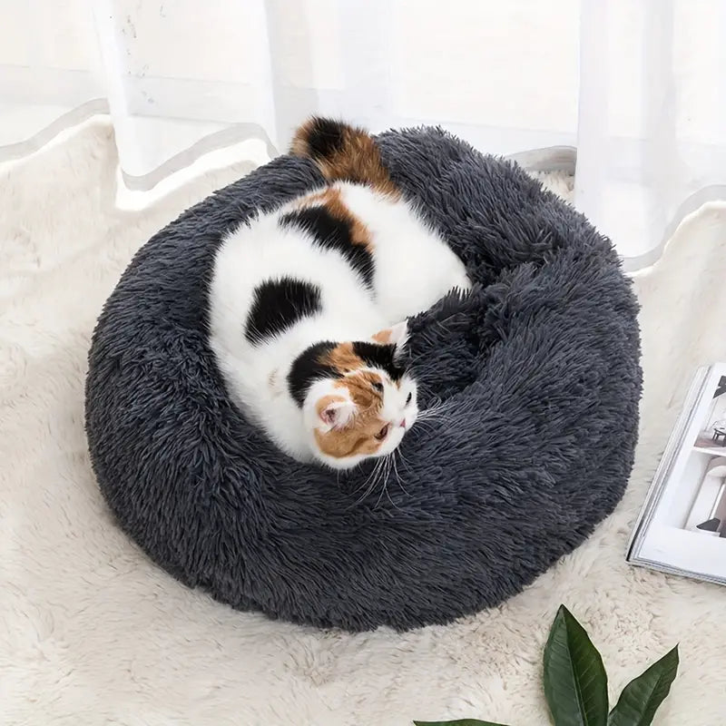 Tailfriends® hondmand-honden donutmand-kattenmand-donker grijs-50cm