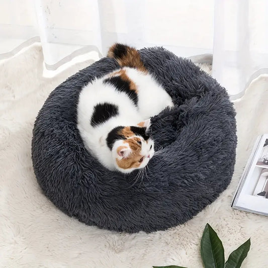 Tailfriends® hondmand-honden donutmand-kattenmand-donker grijs-50cm