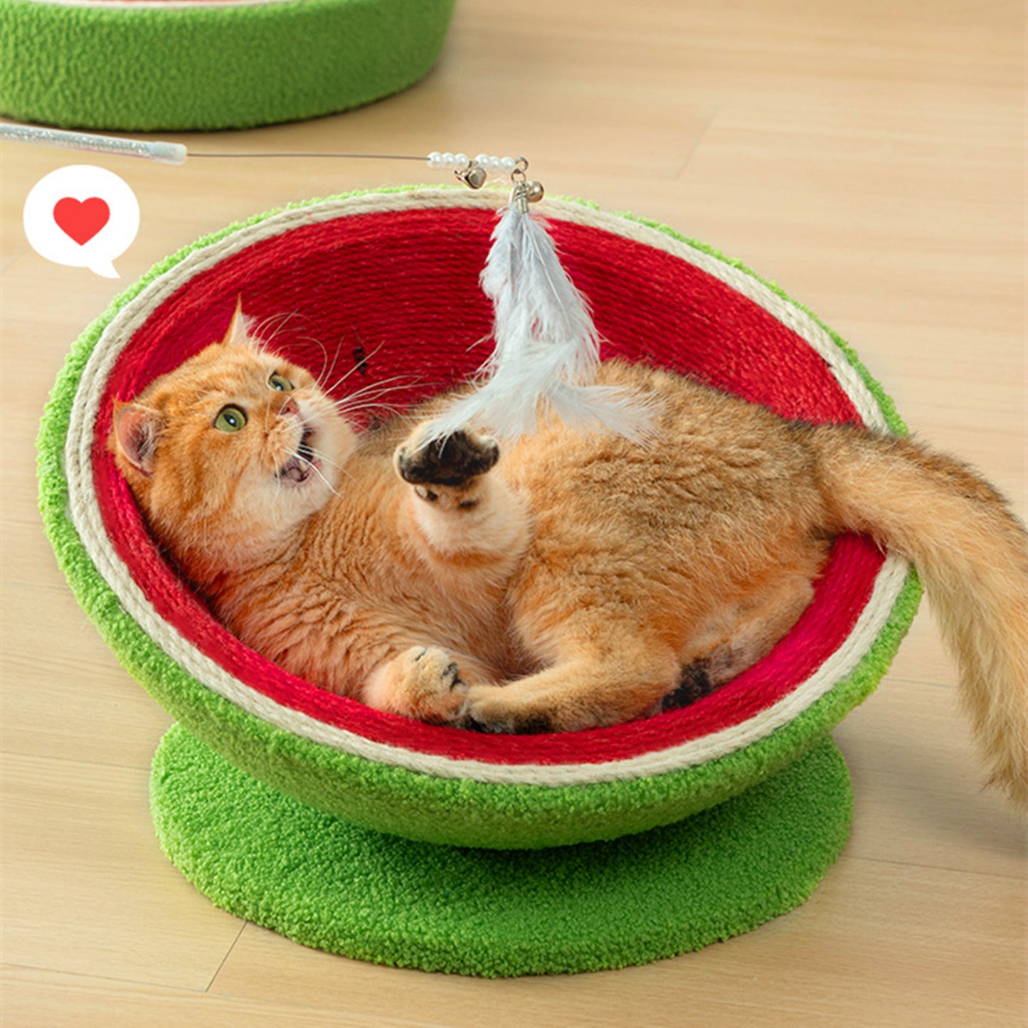 Tailfriends kattenmaand met watermeloen-cat bed-dog bed-L-45cm