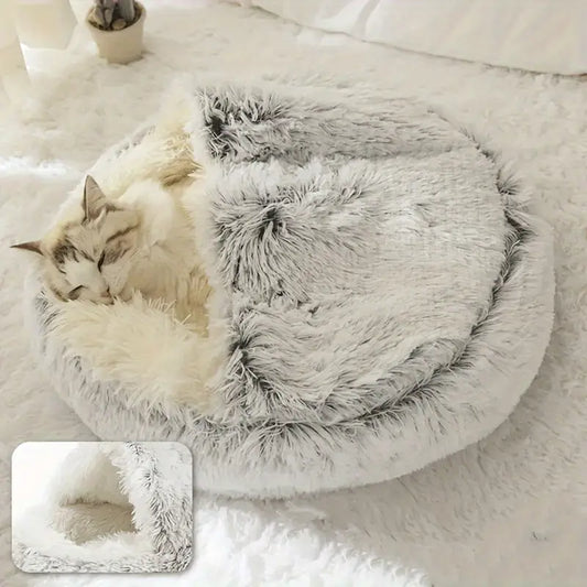 Tailfriends® hondenmand-schelp hondenmanden voor honden-dog bed-hondhuis-grijs-50cm
