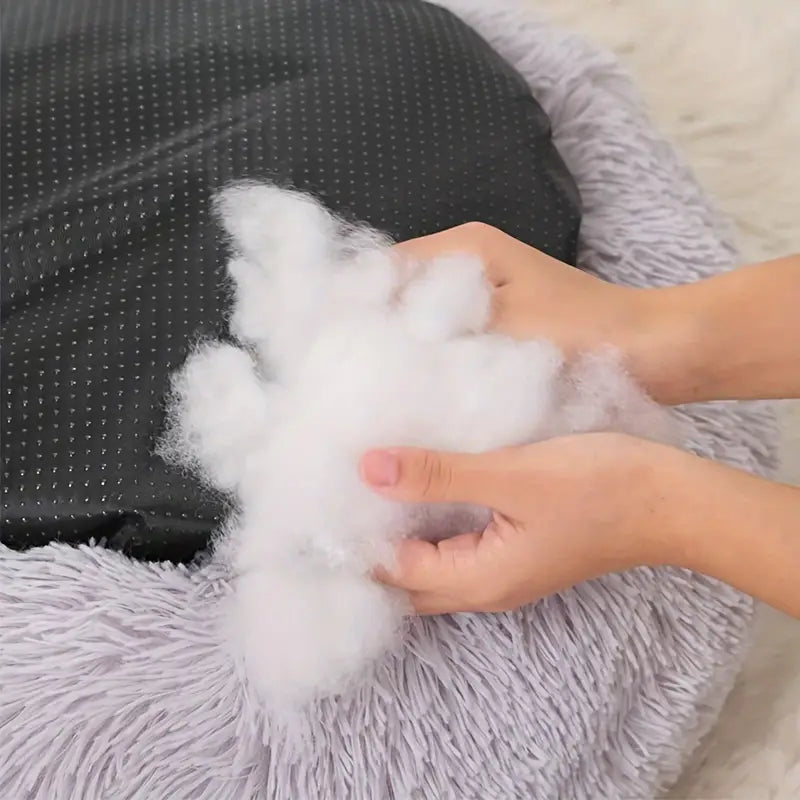 Tailfriends® hondmand-honden donutmand-kattenmand-donker grijs-50cm